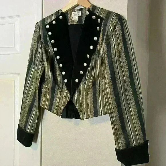 VTG Hobby Horse Southwest Aztec Western Country Blazer Jacket Size S - Picture 7 of 8